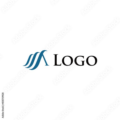 letter A logo with luxury and abstract concept design for brand identity