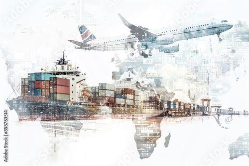 Global Logistics and Transportation Concept