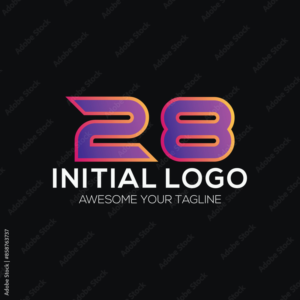 modern logo icon number modern logo icon number