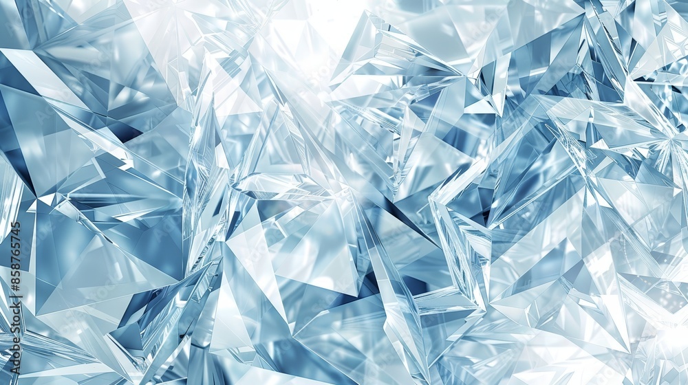 Abstract background of shattered ice crystals with a cool blue hue. Abstract background of shattered ice crystals with a cool blue hue.
