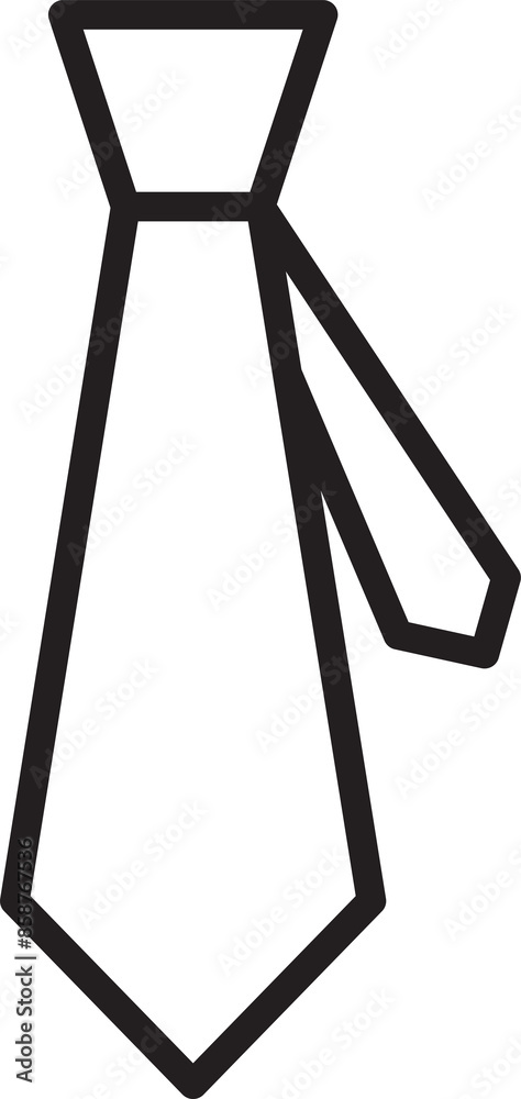 Necktie Line Icon
