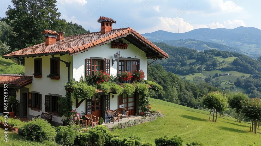 Isolated Casa Blanca in Lush Swiss Landscape - Rural Hotel in the Heart of the Countryside Isolated Casa Blanca in Lush Swiss Landscape - Rural Hotel in the Heart of the Countryside