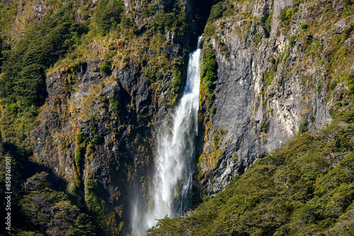 Devils Punchbowl Waterfall - New Zealand photo