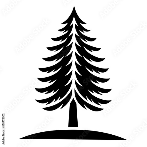 set of christmas trees