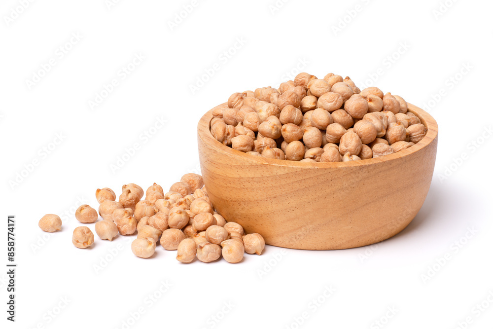chickpeas in a bowl isolated chickpeas in a bowl isolated