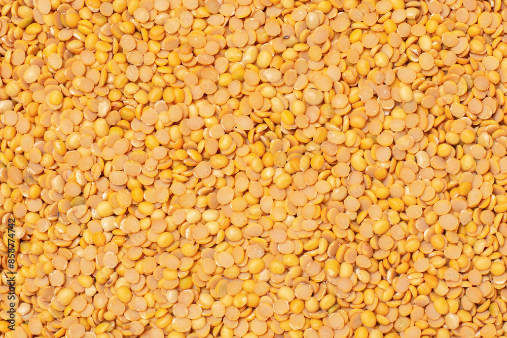 Split soybean pattern texture for background, top view, flat lay. Split soybean pattern texture for background, top view, flat lay.