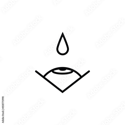 eye drops icon illustration