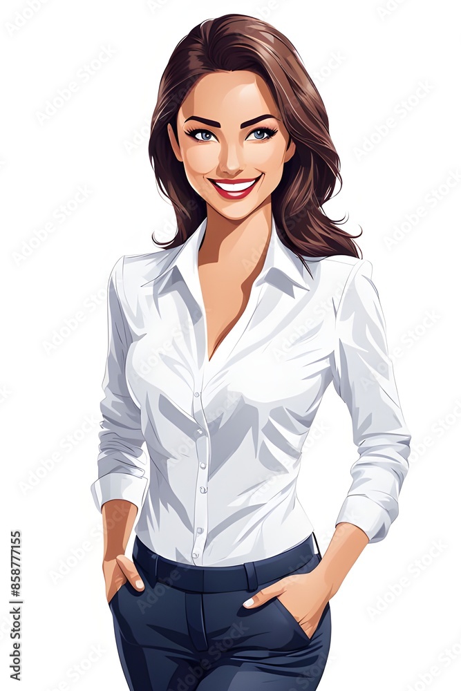 portrait of a businesswoman on white background portrait of a businesswoman on white background
