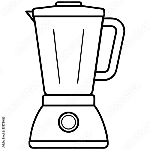 Electric blender vector illustration