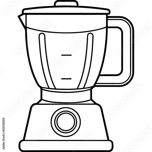 Electric blender vector illustration