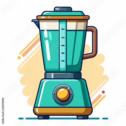 Electric blender vector illustration