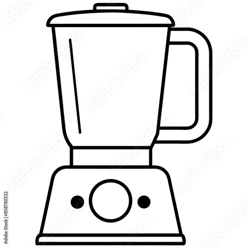 Electric blender vector illustration