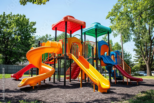 Large vibrant children s playground equipment