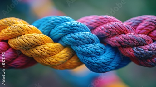 Colorful Rope Texture.