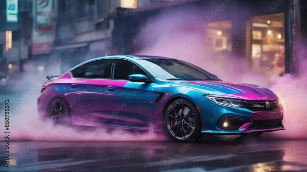 slow motion car drifting tire smoke vapor slide slow motion car drifting tire smoke vapor slide