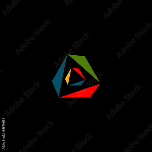 Free Download geometric color logo - GFXLoad