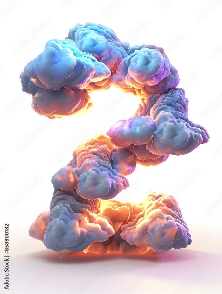 Radiant Twilight Number 2 - 3D Rendered Abstract Cloud Formation Radiant Twilight Number 2 - 3D Rendered Abstract Cloud Formation