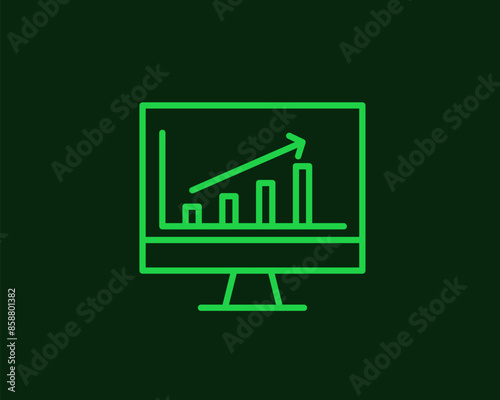  statistic illustration in flat style design. Vector illustration