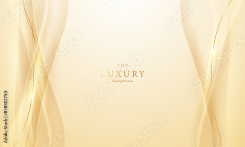 golden background design With elegant effect elements. Vector image