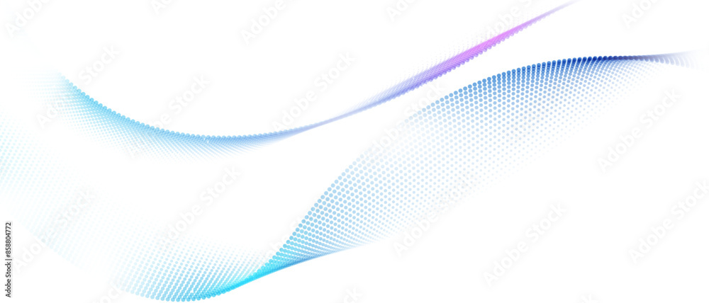 Flowing particles form waves, a gradient light pattern. modern technology background Vector illustration Flowing particles form waves, a gradient light pattern. modern technology background Vector illustration