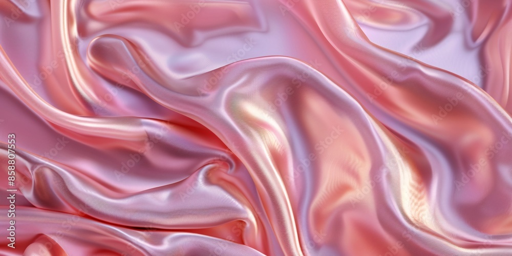 Lustrous silk fabric backdrop.