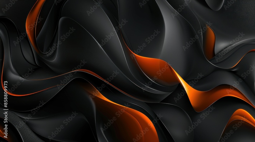 Elegant abstract design with flowing black curves and vibrant orange highlights, creating a dynamic and sophisticated visual effect. Elegant abstract design with flowing black curves and vibrant orange highlights, creating a dynamic and sophisticated visual effect.