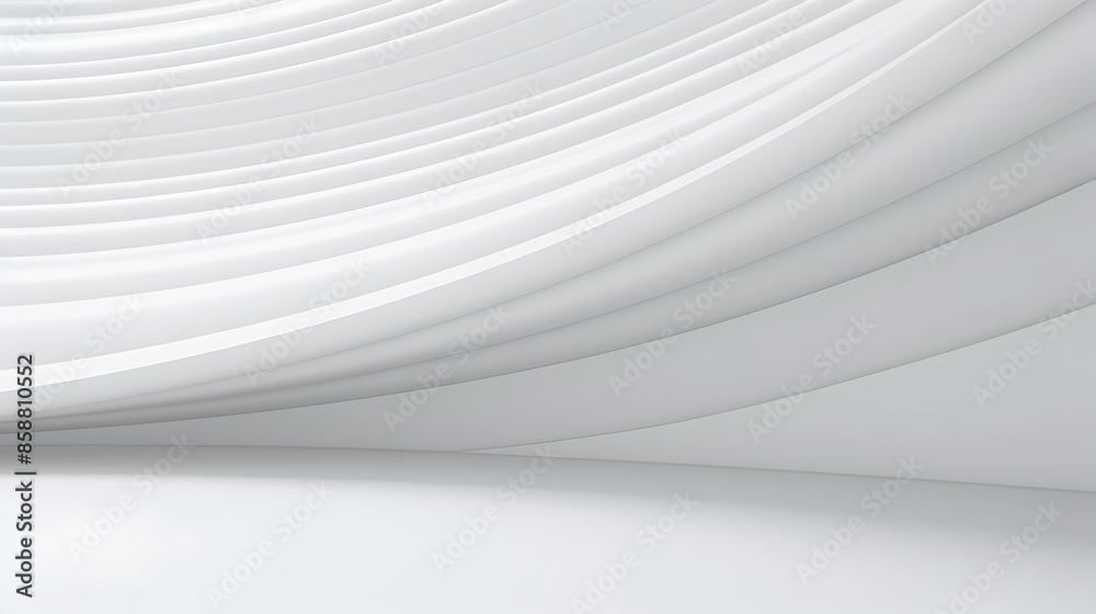 Abstract Striped White and Grey 3D Architectural Background Abstract Striped White and Grey 3D Architectural Background