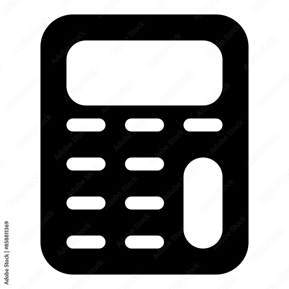 Calculator icon for mathematics and financial calculations Calculator icon for mathematics and financial calculations