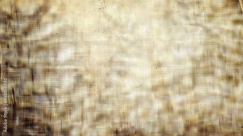 Beige Canvas Texture with Grunge Effect, Horizontal Background for Design Use