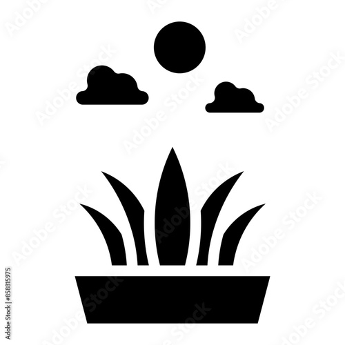 icon grass glyph