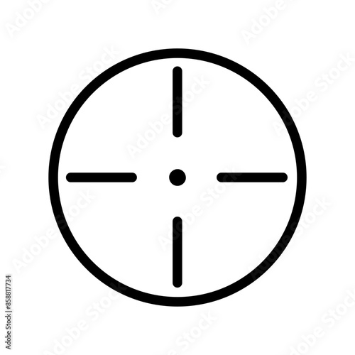 Target Icon. Aiming Sign. Goal or Focus Symbol