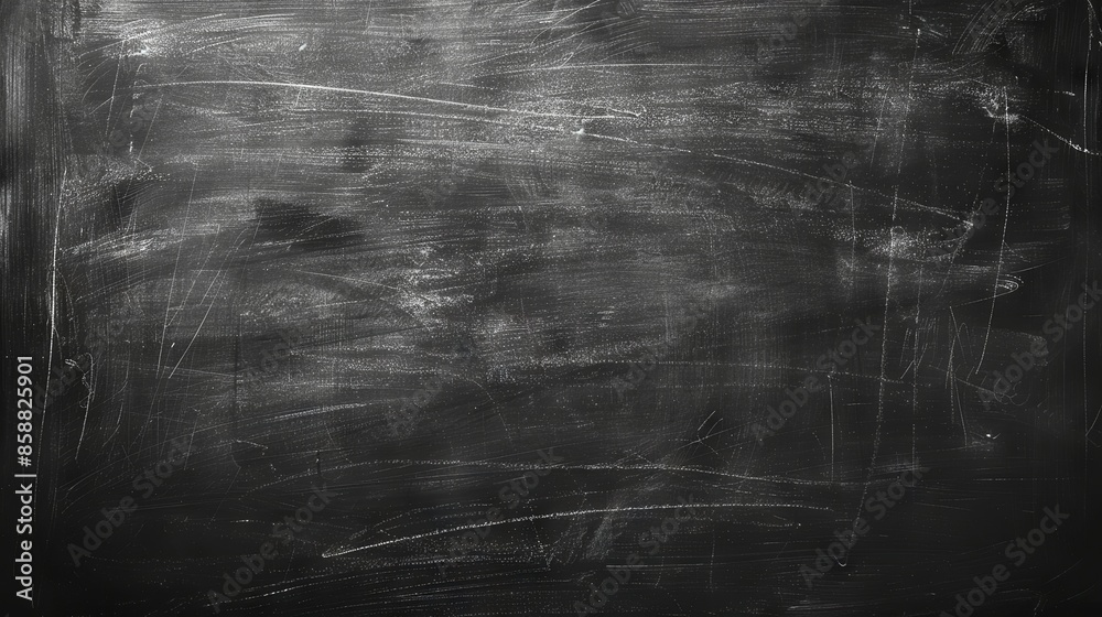 Clean black chalkboard background with chalk marks ideal for educational, business, and creative design concepts Clean black chalkboard background with chalk marks ideal for educational, business, and creative design concepts