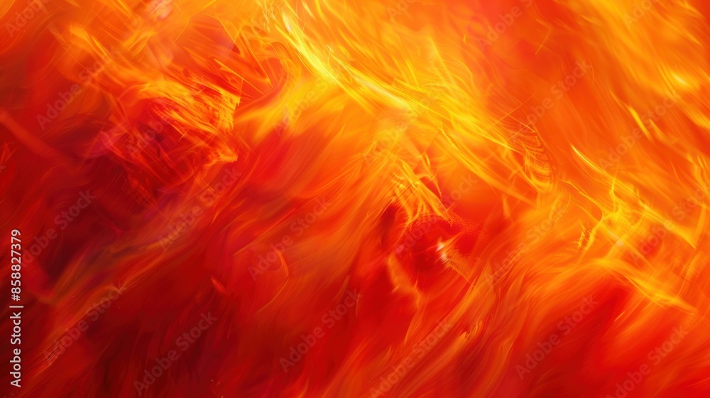 Fototapeta premium Abstract Flame-like Swirls of Red and Orange