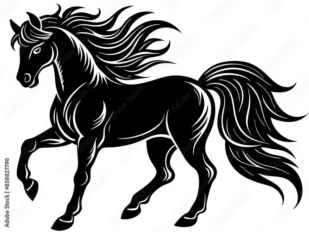horse silhouette vector horse silhouette vector