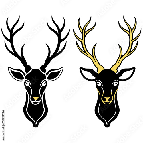 deer head vector