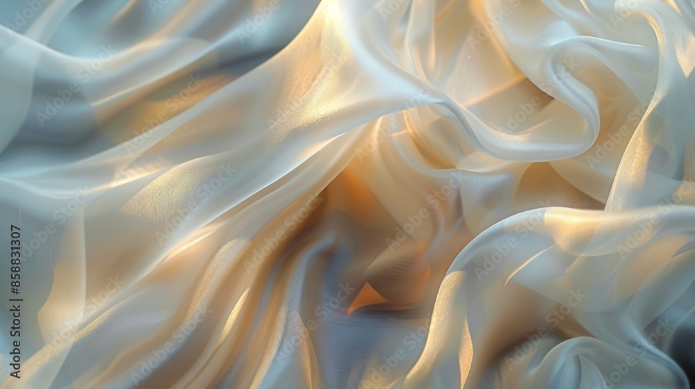 In a slow hypnotic rhythm the silk sways back and forth like a meditative practice. In a slow hypnotic rhythm the silk sways back and forth like a meditative practice.