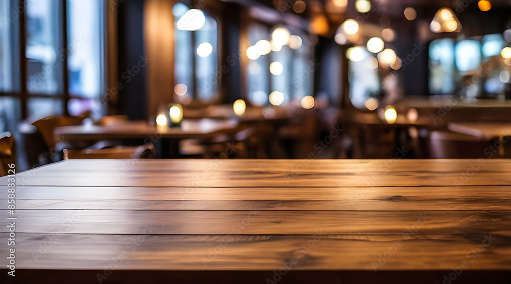 photo wooden table and blurred background of indoor restaurant High quality photo
photo wooden table and blurred background of indoor restaurant High quality photo