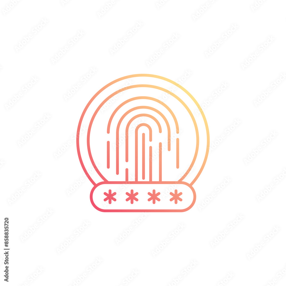 Password icon design with white background stock illustration Password icon design with white background stock illustration