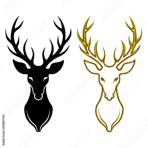 deer head vector