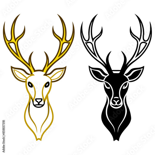deer head vector