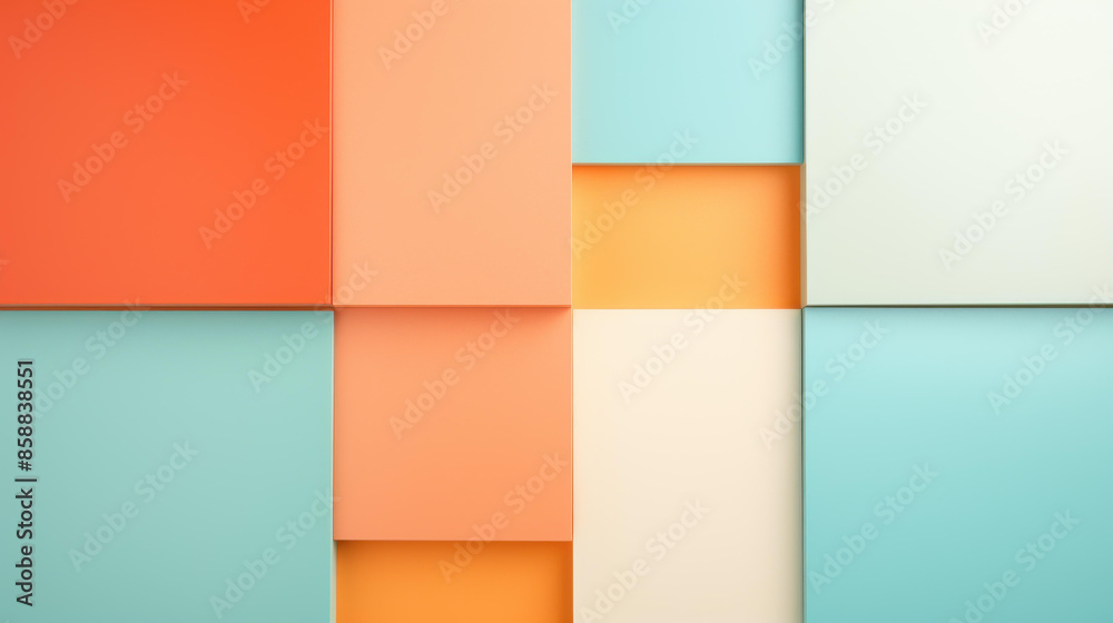 Abstract pastel paper background with geometric shapes for artistic presentation. Abstract pastel paper background with geometric shapes for artistic presentation.