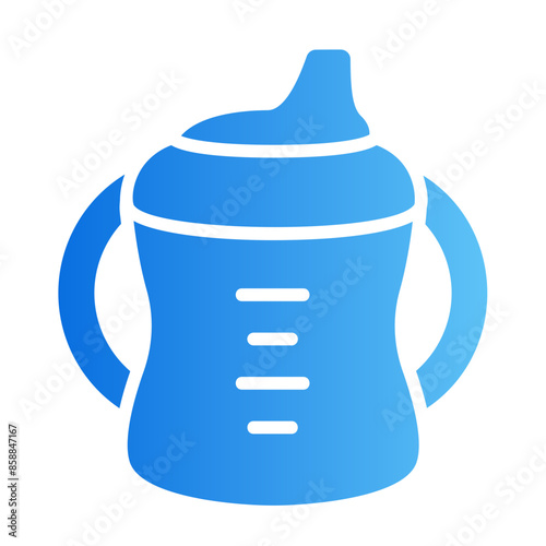sippy cup gradient icon