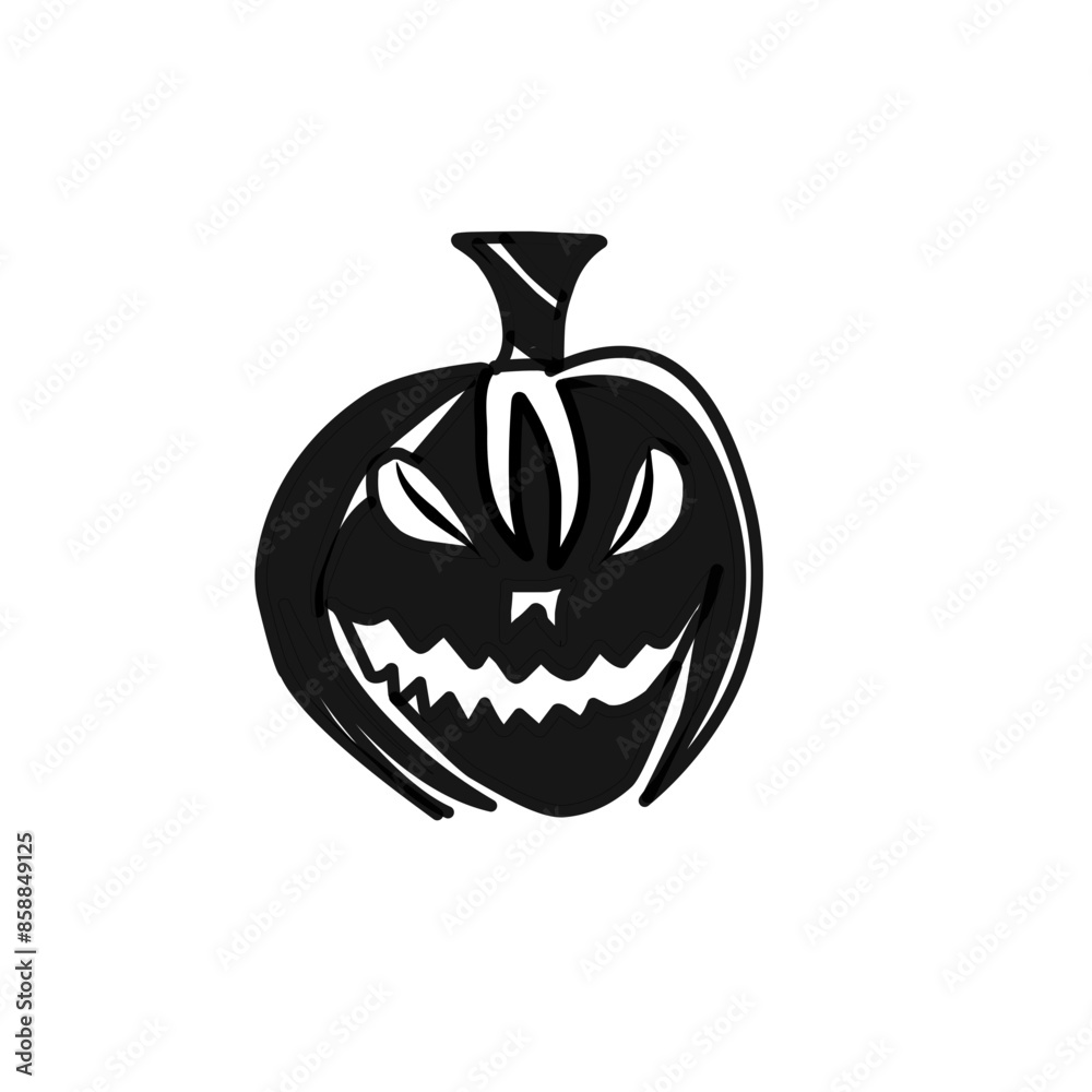Halloween pumpkin silhouette icon Halloween pumpkin silhouette icon