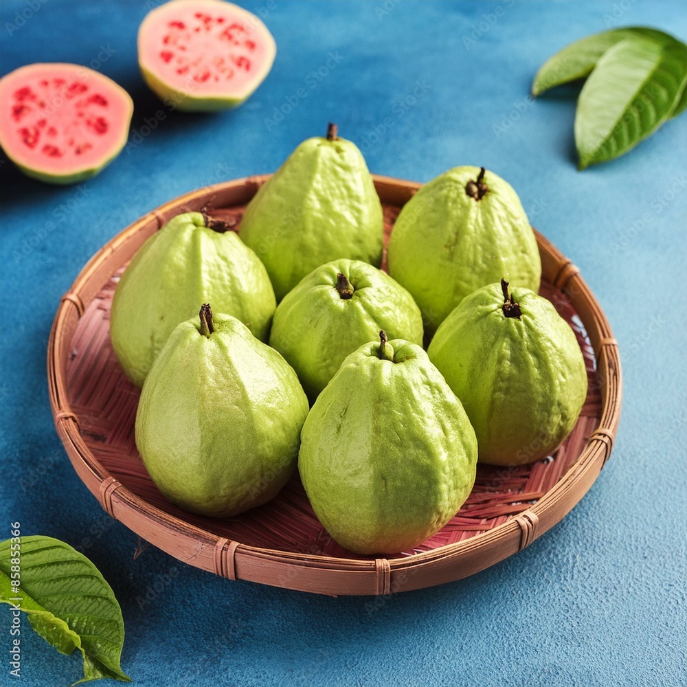 Naklejka premium Fresh healthy guava fruit
