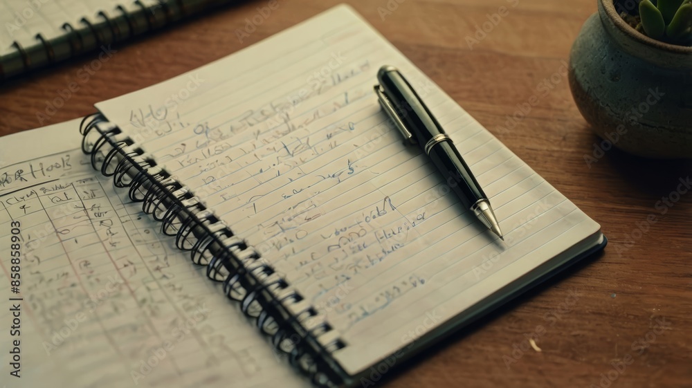 notebook and pen notebook and pen