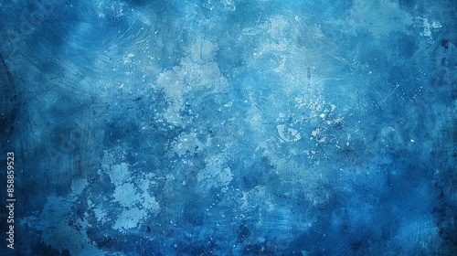 Textured grunge blue background with abstract design for modern digital art and web design