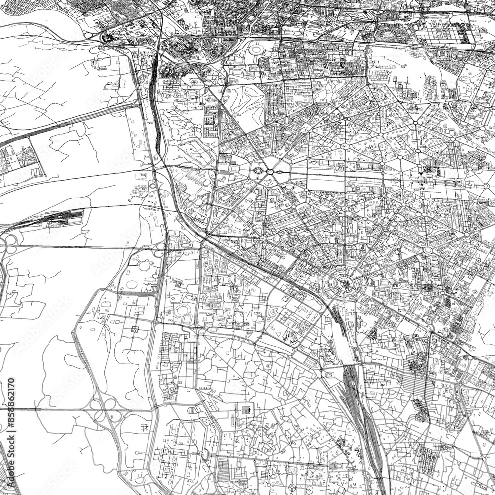 3D illustration of city and urban in New Delhi India 3D illustration of city and urban in New Delhi India