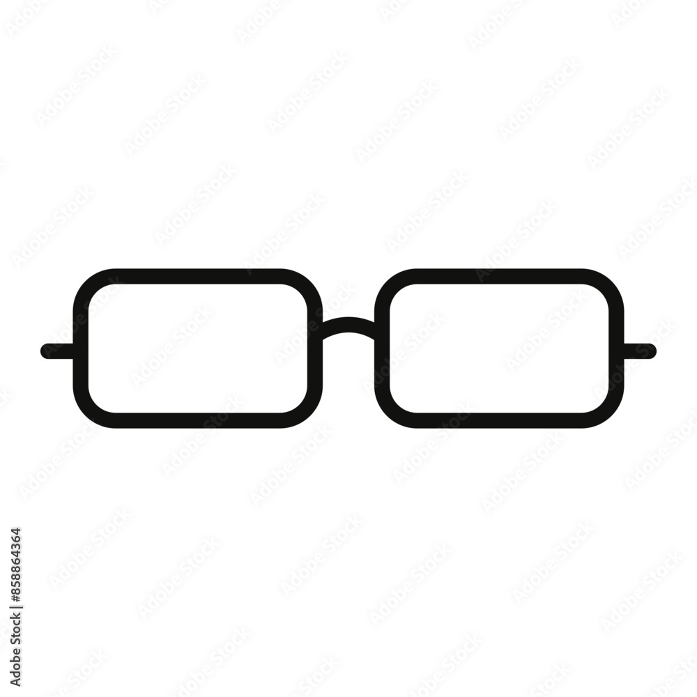 Vision Eyeglasses Icon Perfect for Optical and Vision Care Products Vision Eyeglasses Icon Perfect for Optical and Vision Care Products