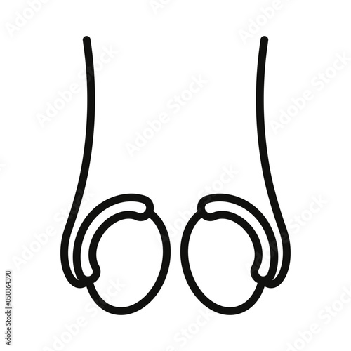 Vasectomy Procedure Icon Ideal for Medical and Family Planning Illustrations