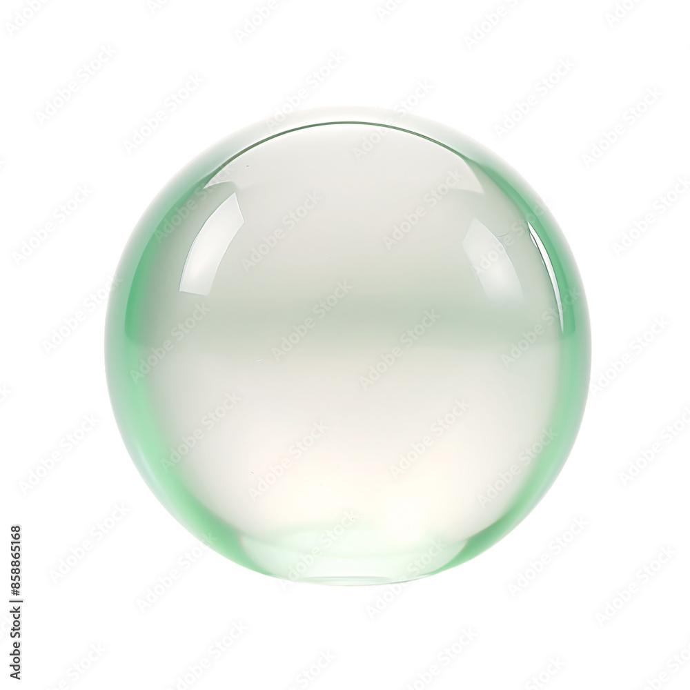 Transparent Soap Sphere Isolated on White Background Transparent Soap Sphere Isolated on White Background